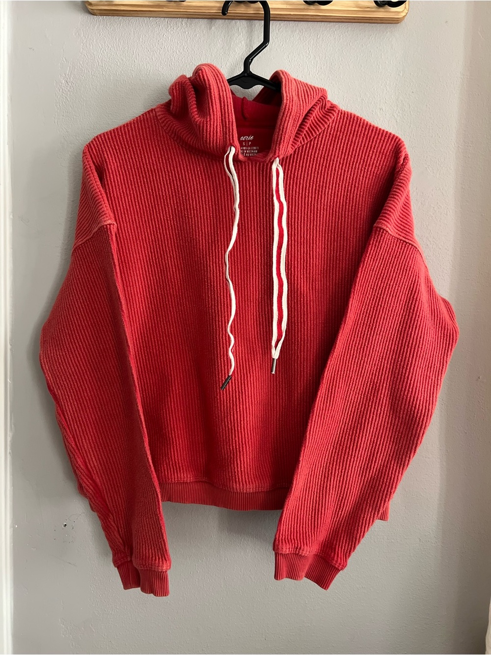 Women’s Aerie Ribbed Knit Cropped Hoodie